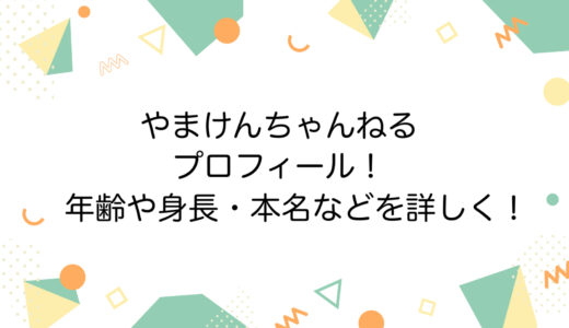 やまけんちゃんねるのプロフィール！年齢や身長・本名などを詳しく！
