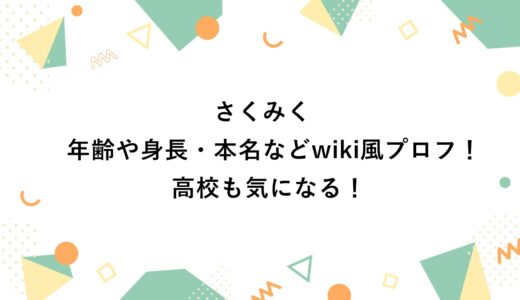 さくみくの年齢や身長・本名などwiki風プロフ！高校も気になる！